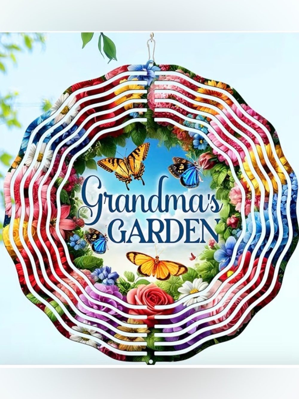 Grandma's Garden Floral Wind Spinner